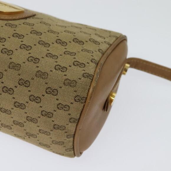 GUCCI Micro GG Canvas Shoulder Bag Vintage Beige Gold - Picture 11 of 16
